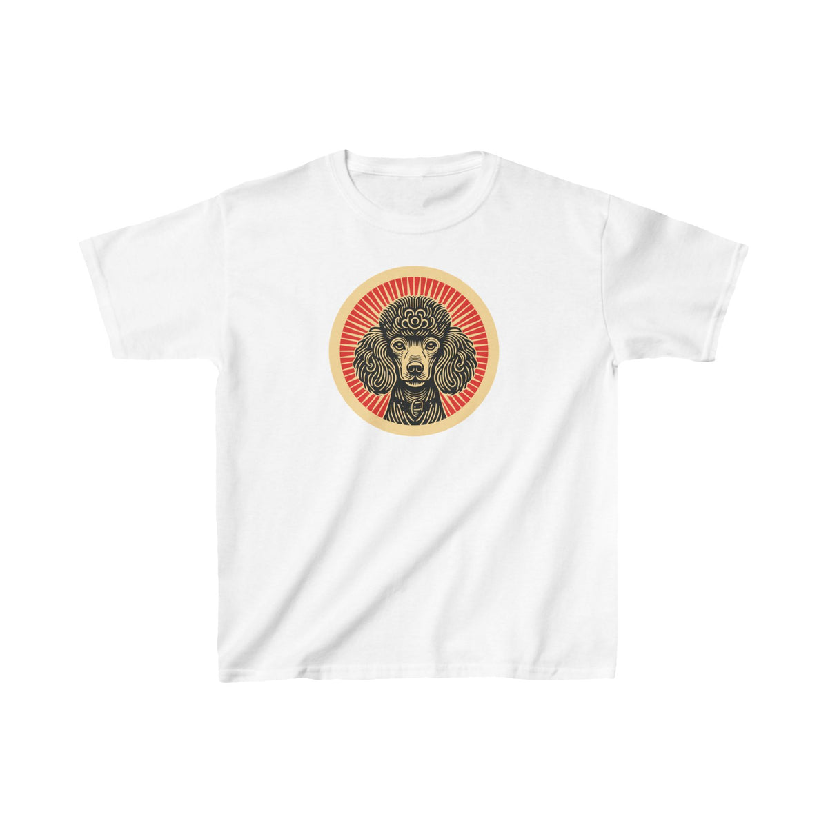 Poodle Kids Tee — White