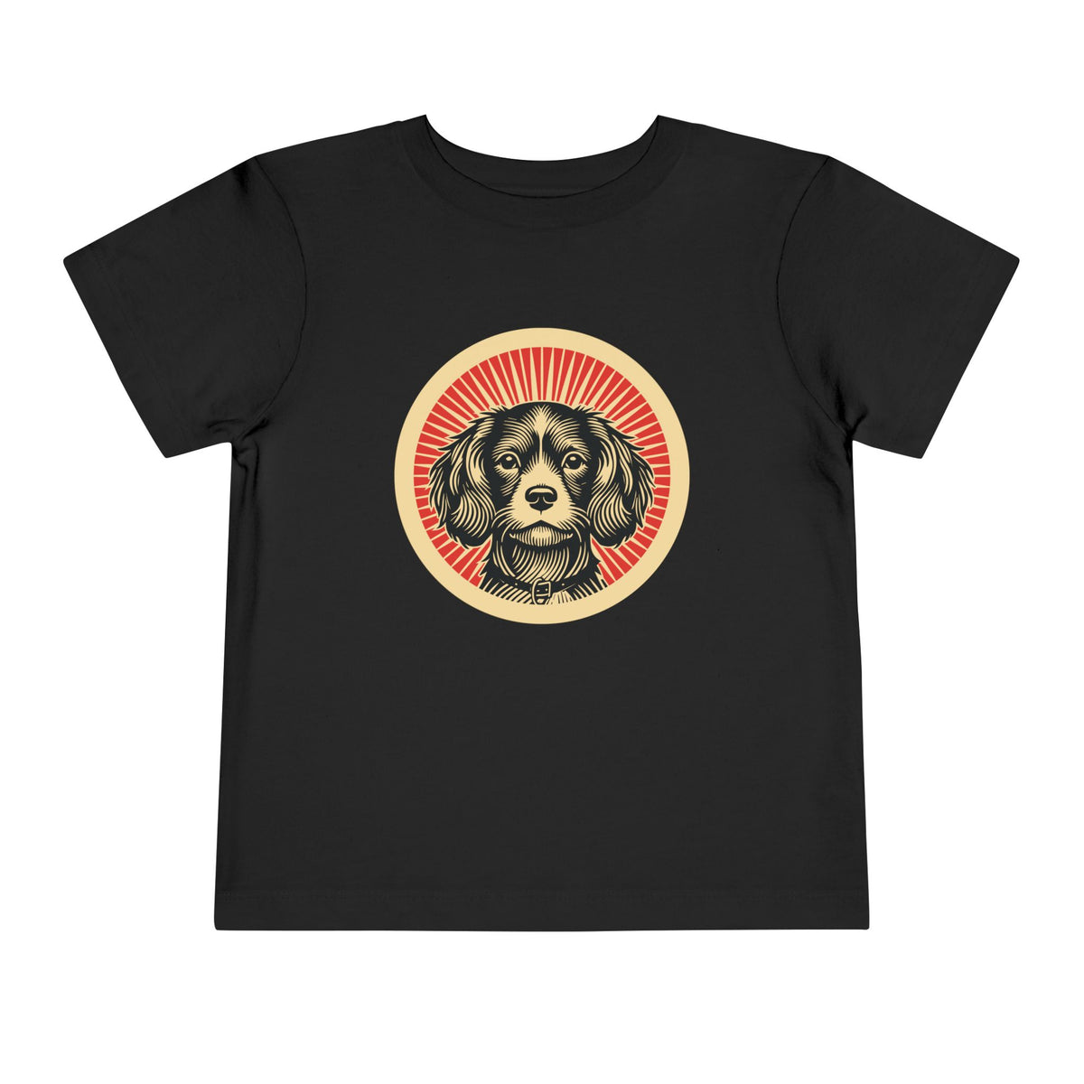 Cavachon Toddler Tee — Black
