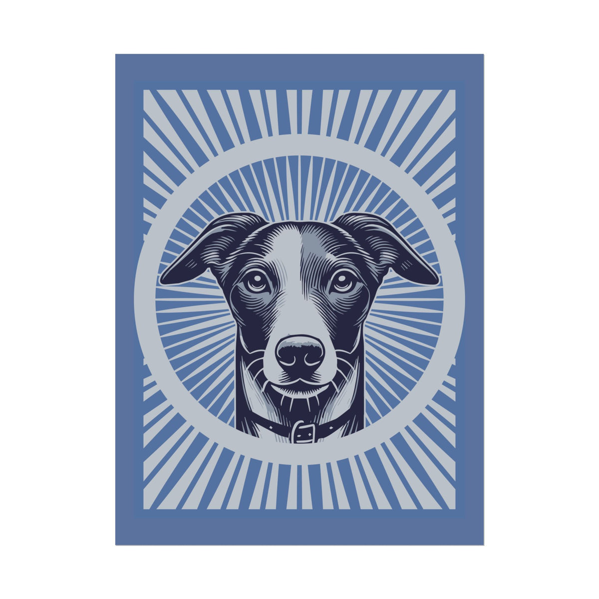 Whippet Art Print — 18″ x 24″ (Vertical)