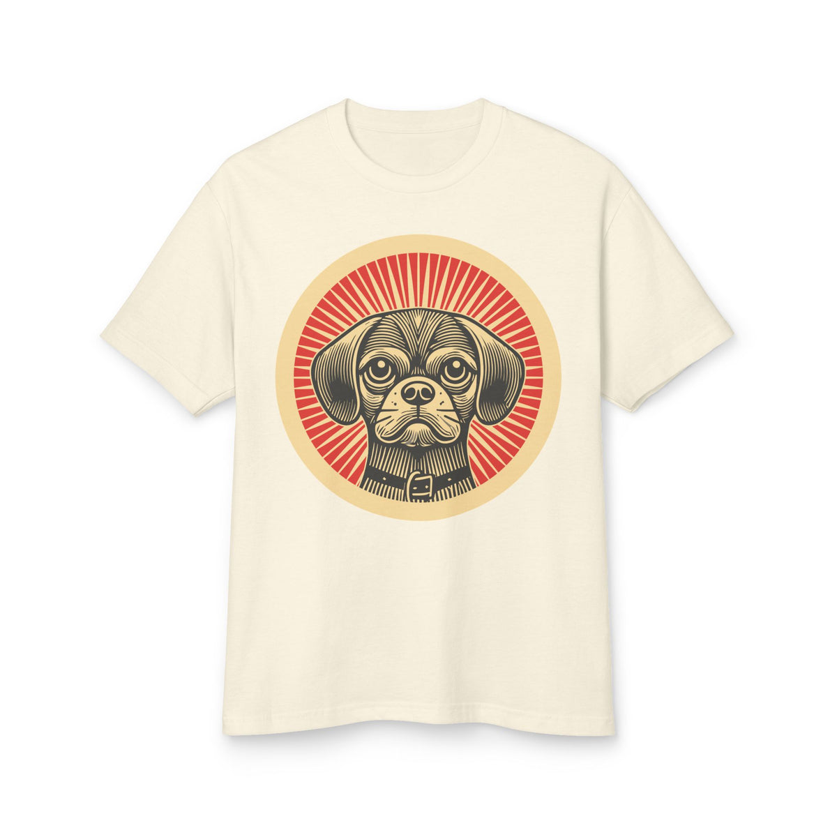 Puggle Heavyweight Tee — Faded Cream