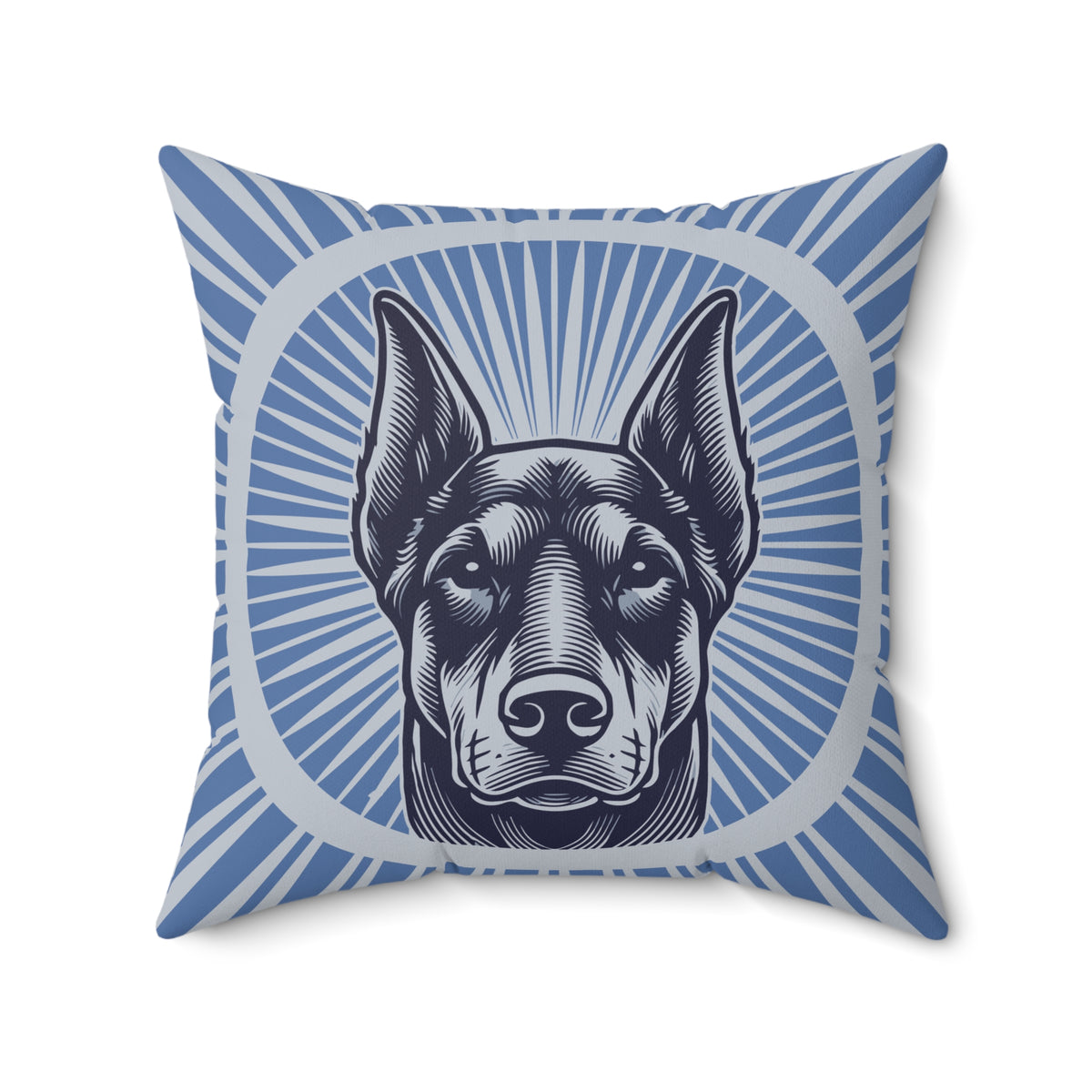 Doberman Pinscher Pillow — 20" × 20"