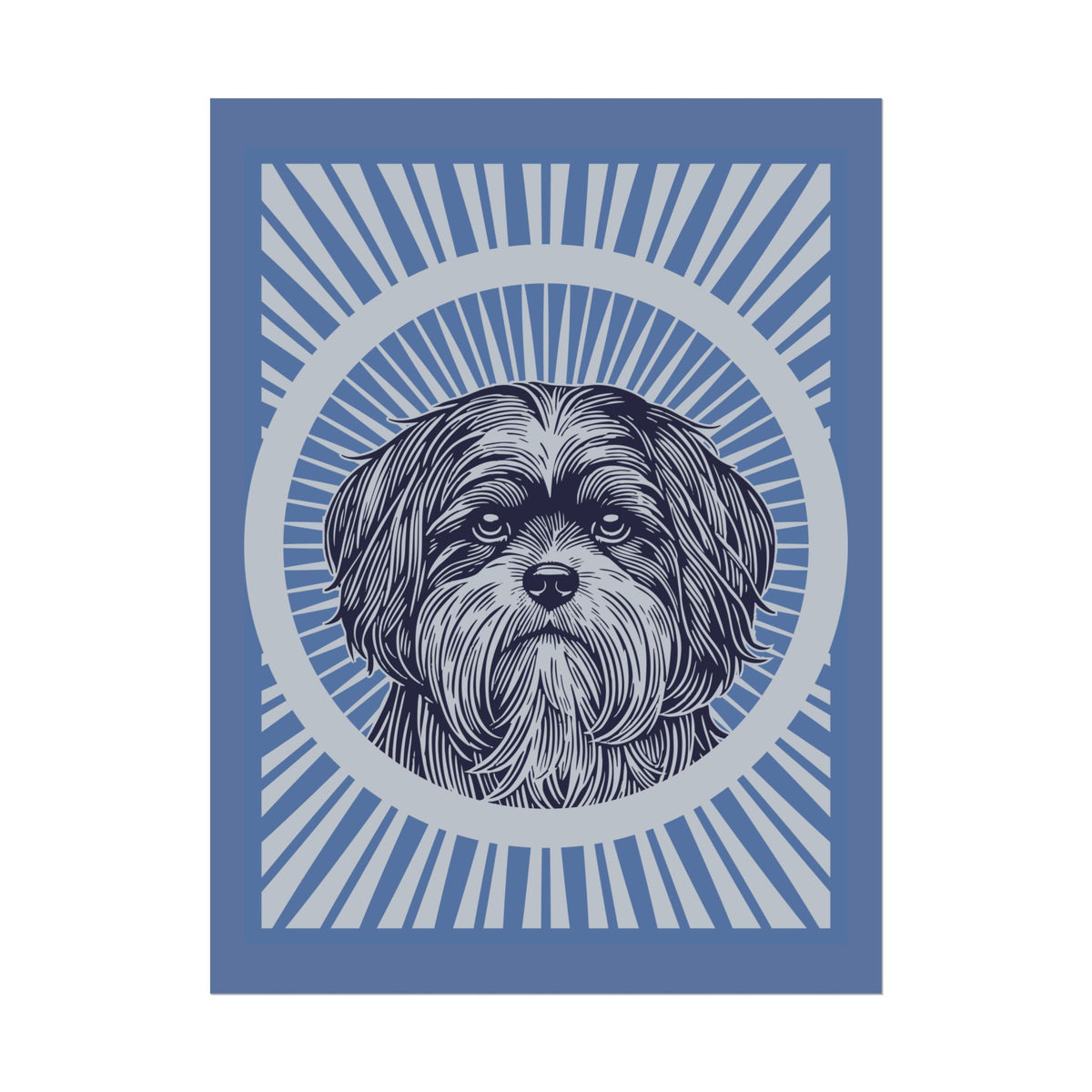 Lhasa Apso Art Print — 18″ x 24″ (Vertical)