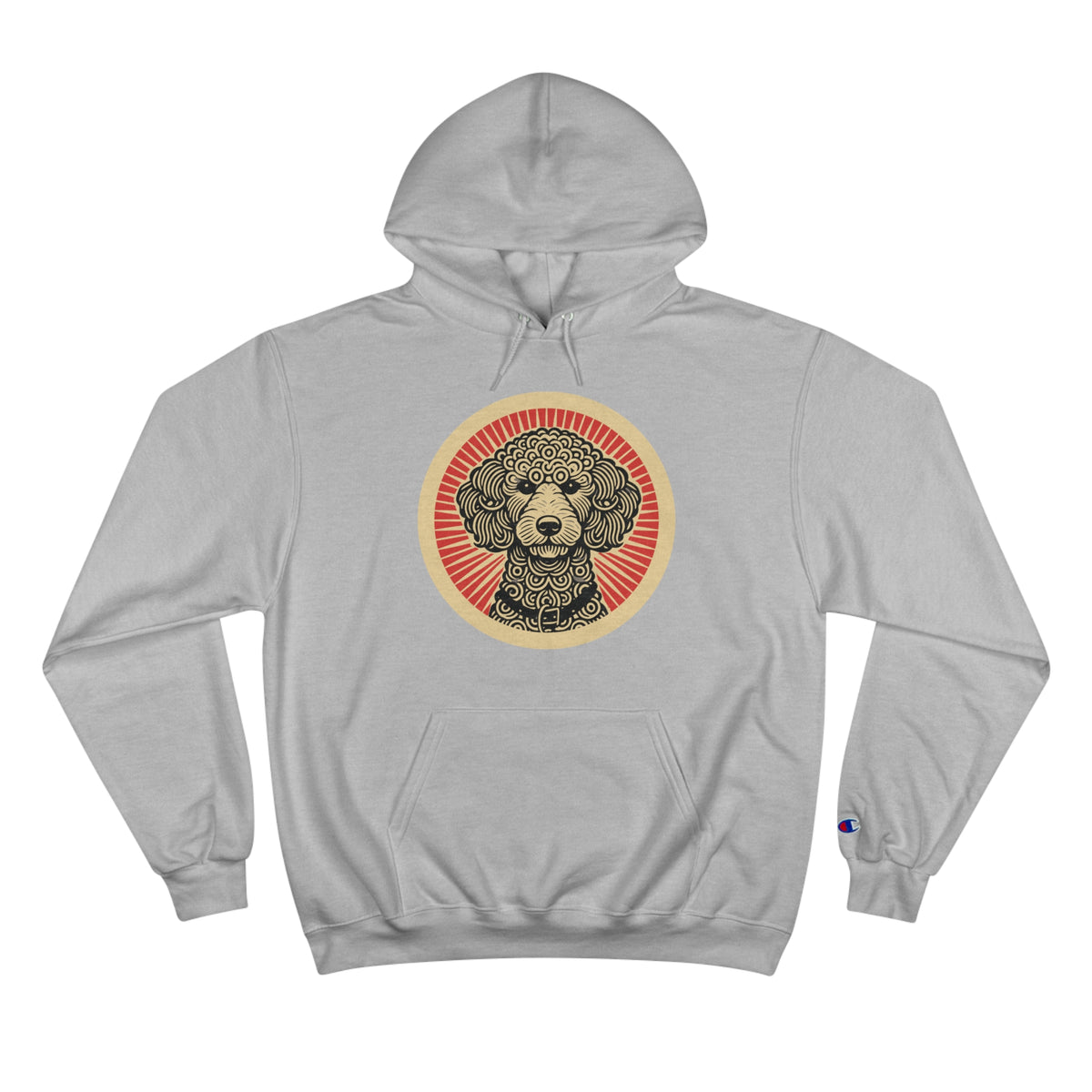 Doodle Champion Hoodie — Light Steel