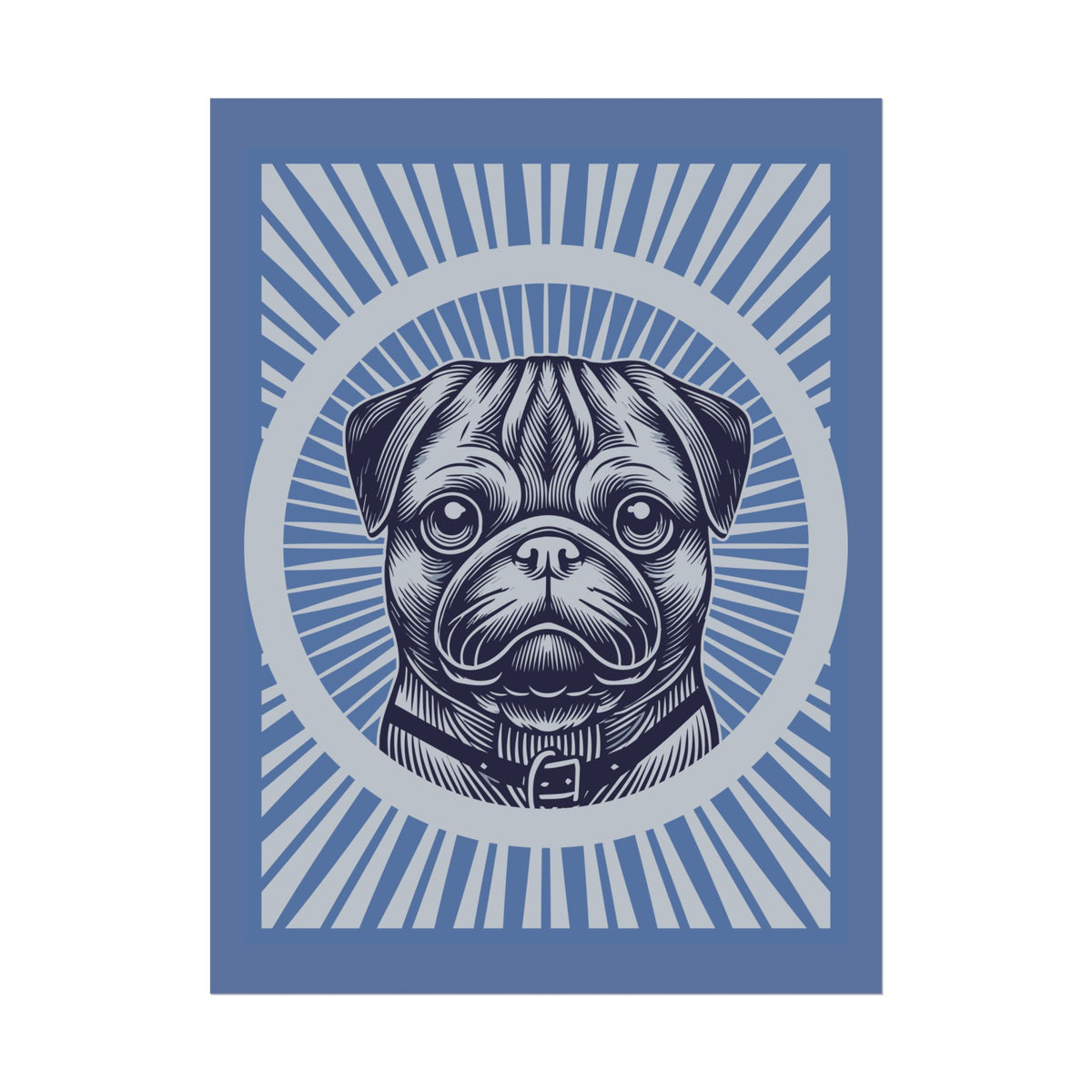 Pug Art Print — 24" x 32" (Vertical)
