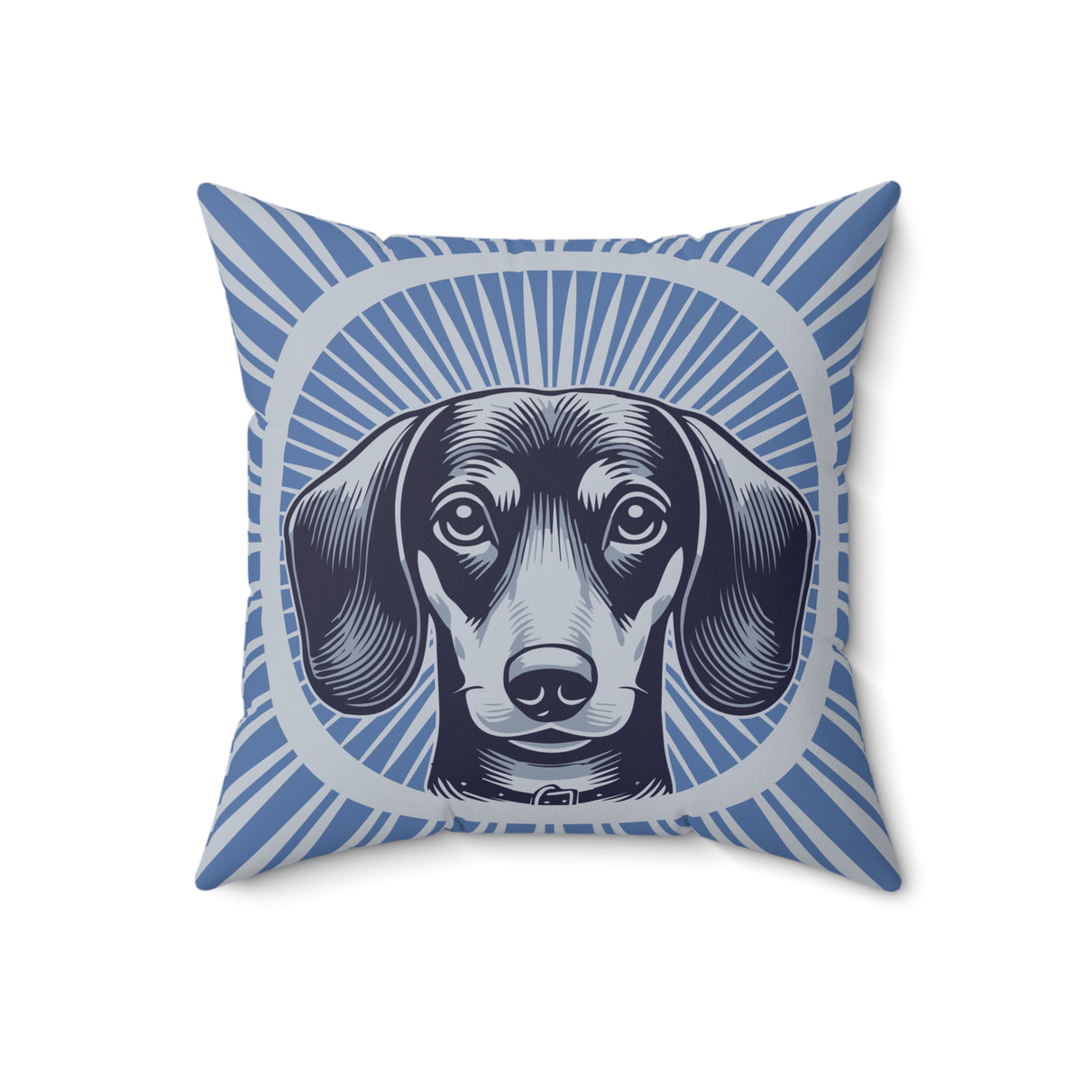 Dachshund Pillow — 18" × 18"