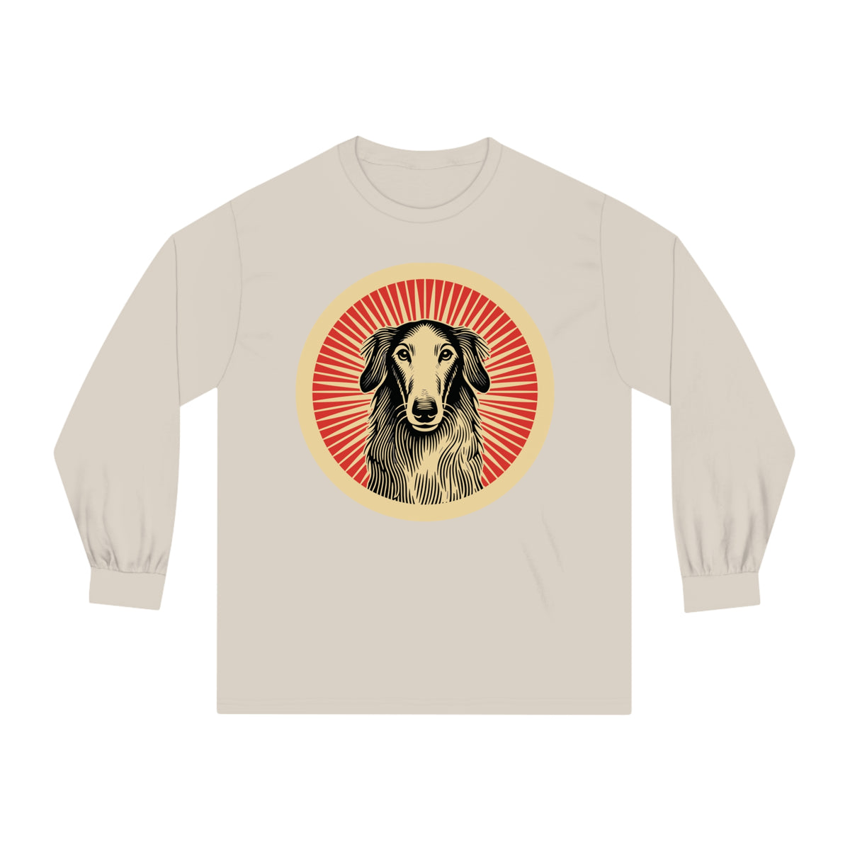 Borzoi Long Sleeve Tee — Sand