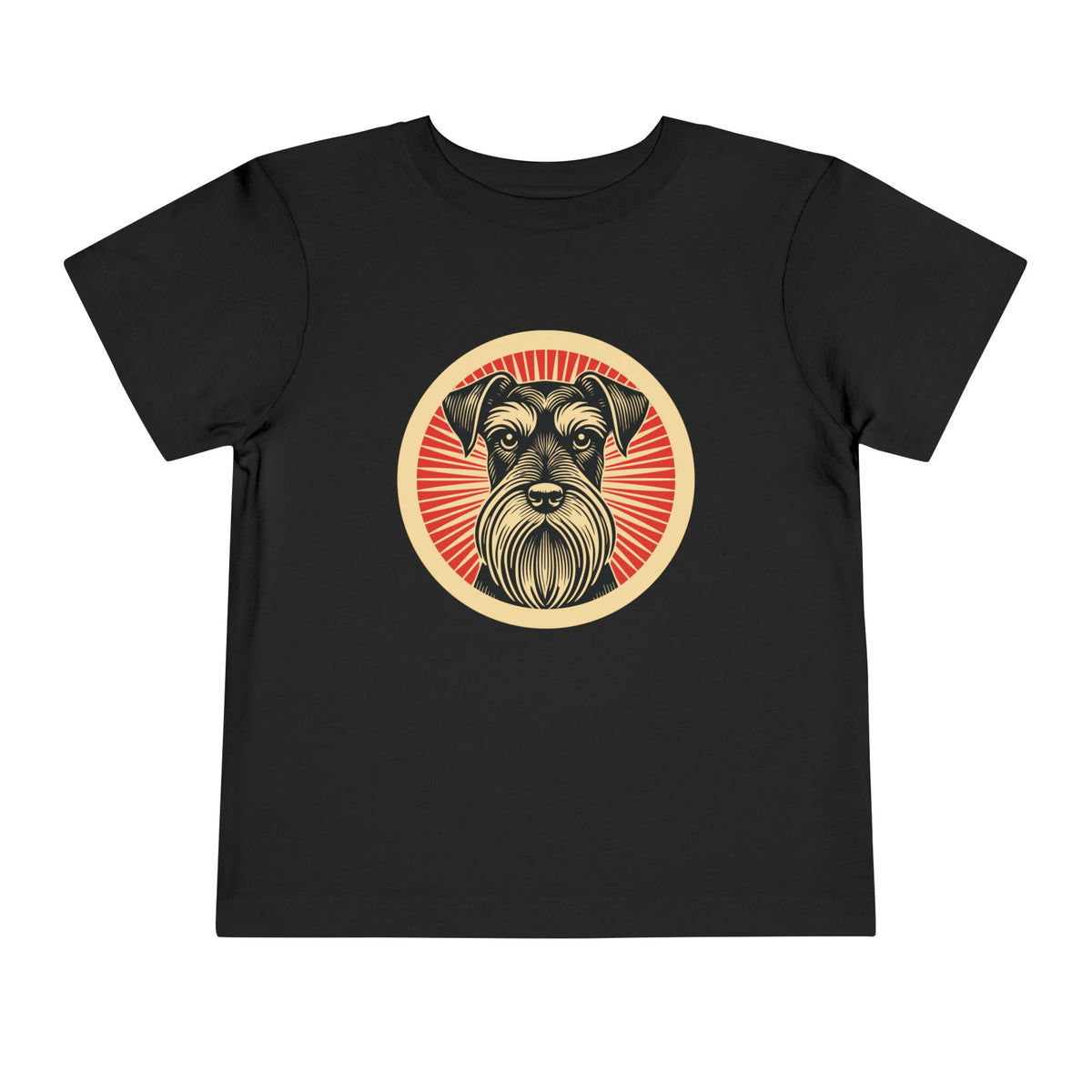 Standard Schnauzer Toddler Tee — Black
