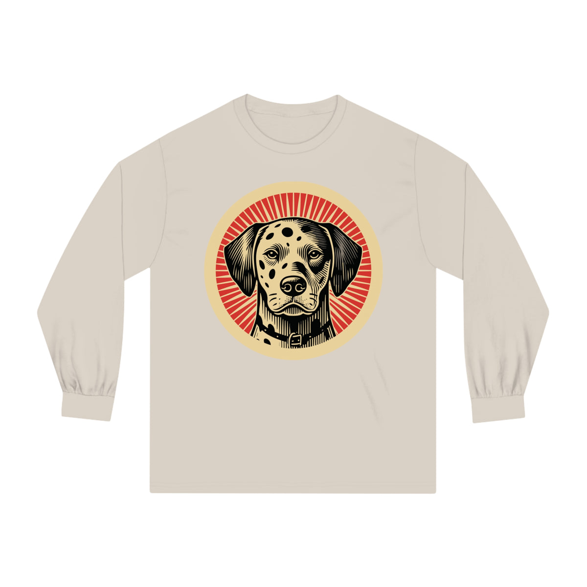 Dalmatian Long Sleeve Tee — Sand