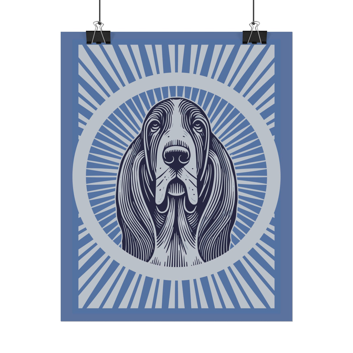 Basset Hound Art Print — view 2