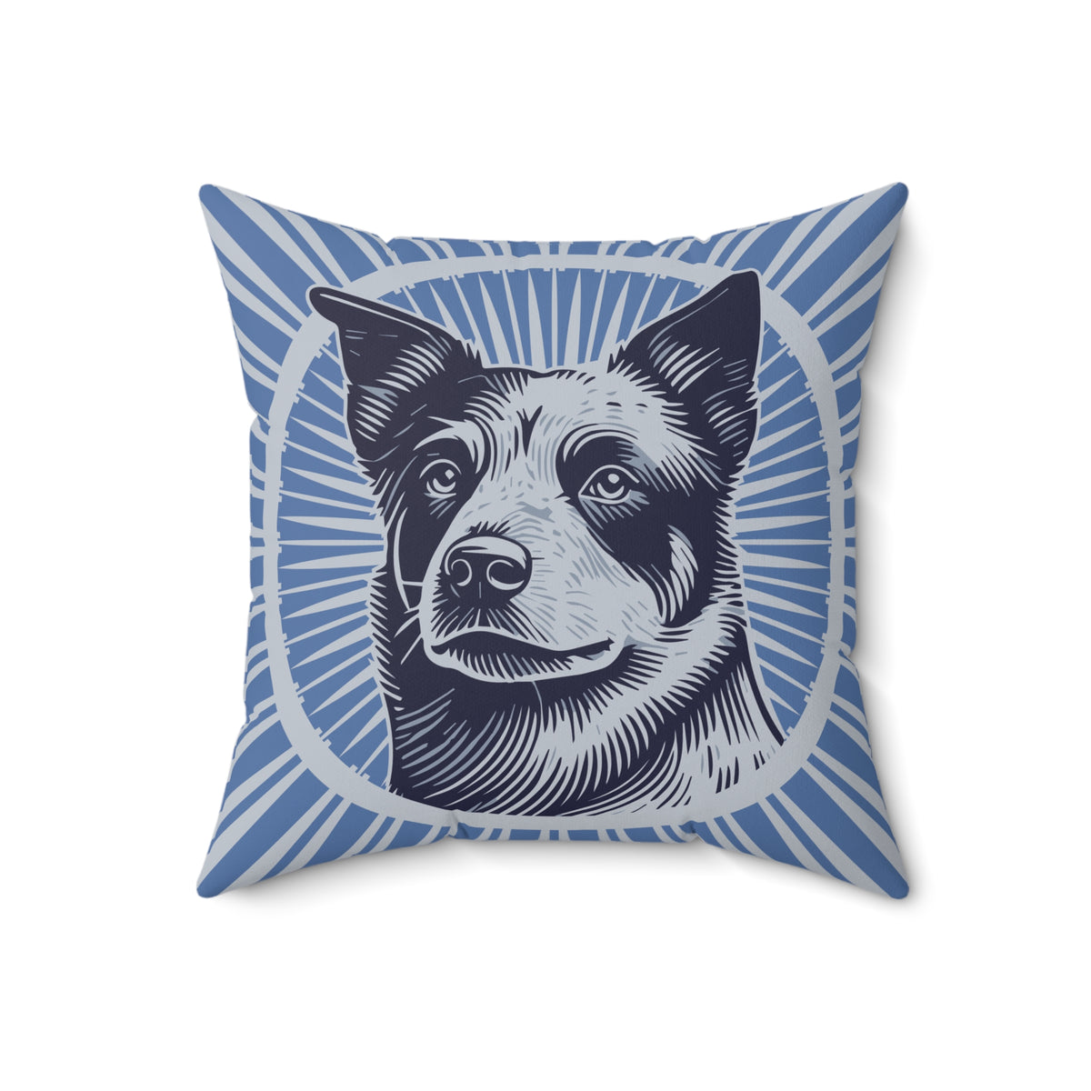Australian Cattle Dog Pillow — 18" × 18"