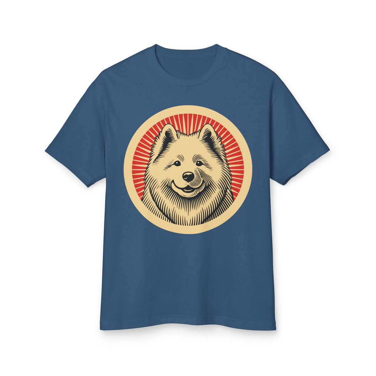 Samoyed Heavyweight Tee — Faded Navy