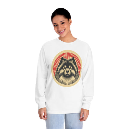 Keeshond Long Sleeve Tee for Adults