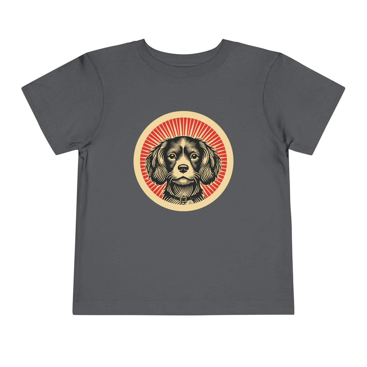 Cavachon Toddler Tee — Asphalt