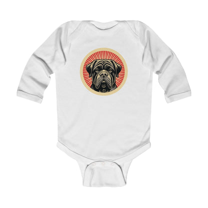 Bullmastiff Long Sleeve Bodysuit for Infants