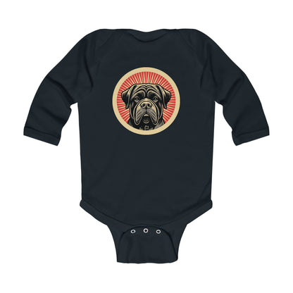 Bullmastiff Long Sleeve Bodysuit for Infants