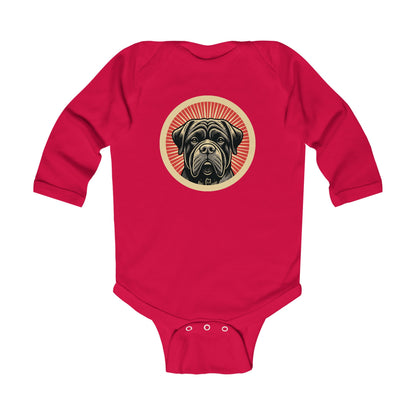 Bullmastiff Long Sleeve Bodysuit for Infants