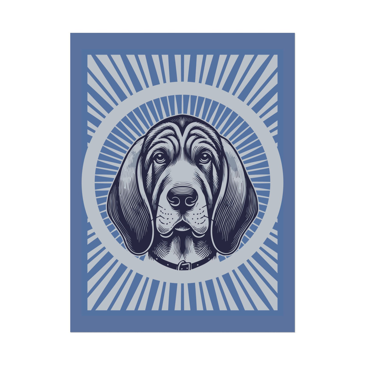 Bloodhound Art Print — 24" x 32" (Vertical)