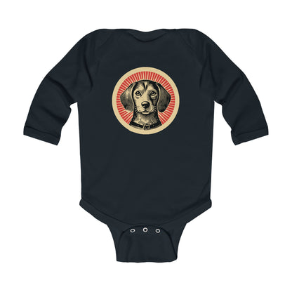 Beaglier Long Sleeve Bodysuit for Infants