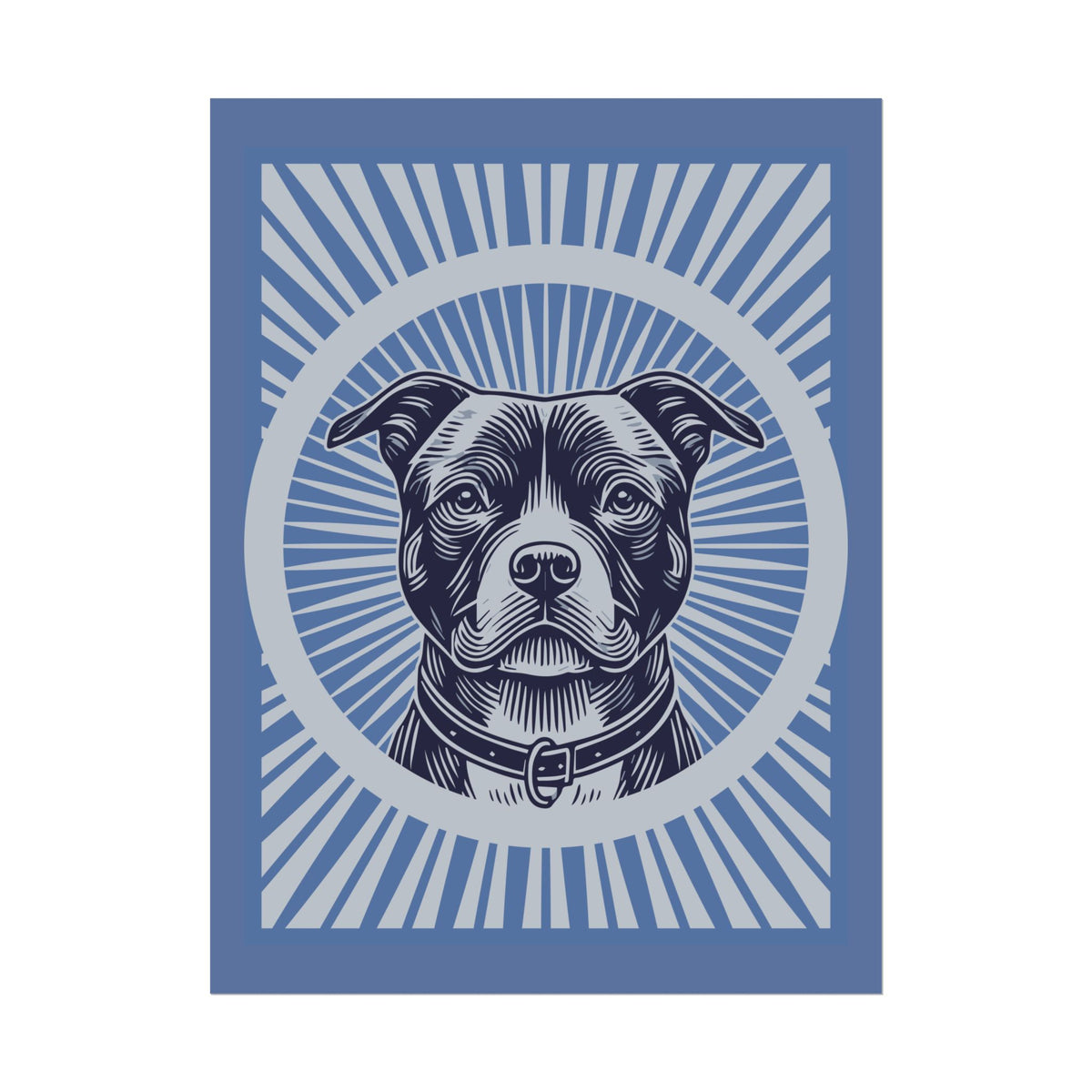 American Staffordshire Terrier Art Print — 24" x 32" (Vertical)