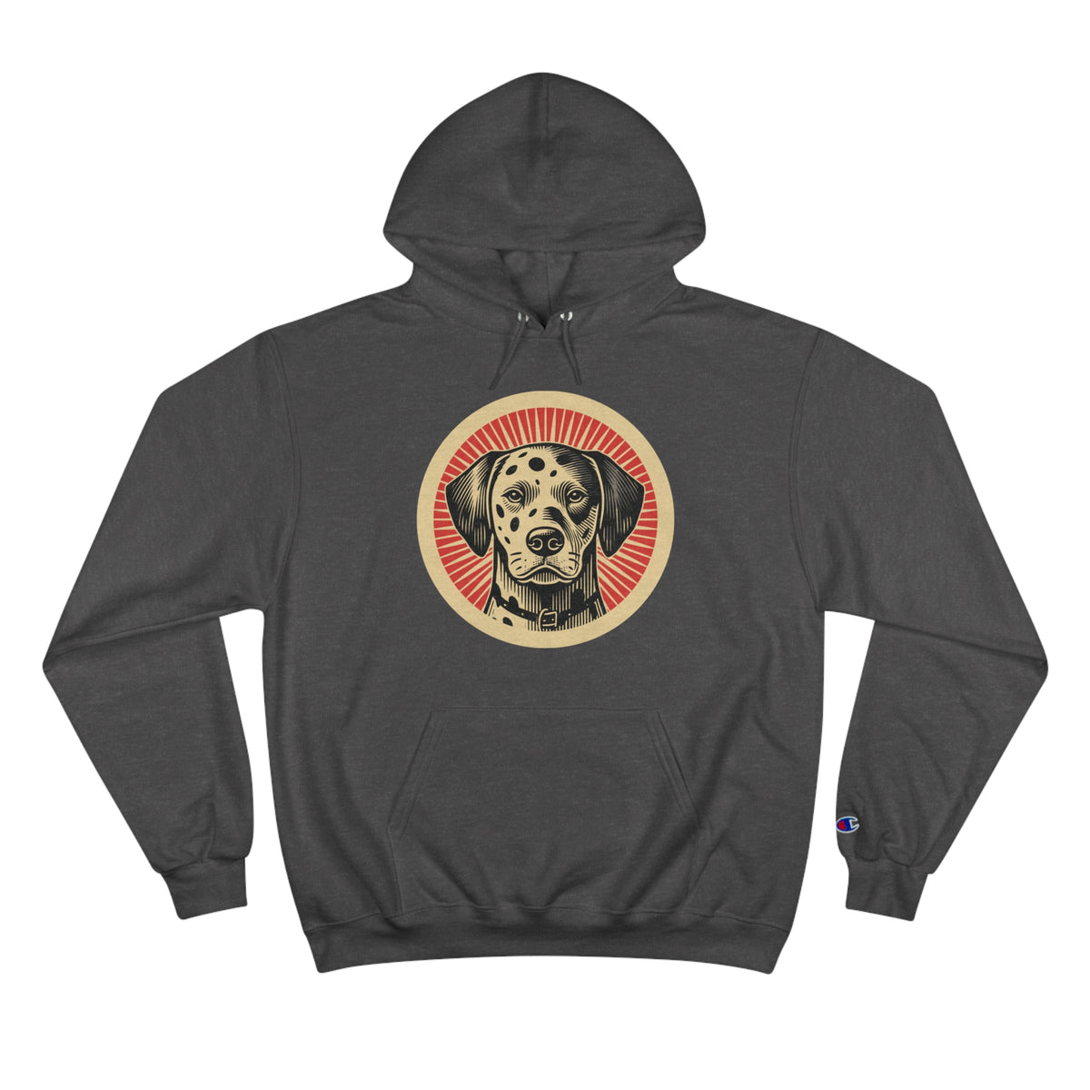 Dalmatian Champion Hoodie — Charcoal Heather