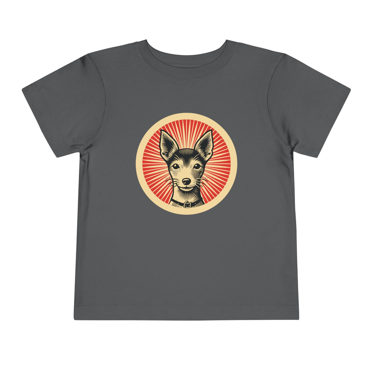 Toy Fox Terrier Toddler Tee — Asphalt