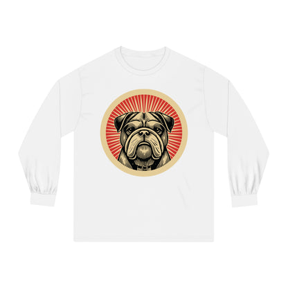 Bulldog Long Sleeve Tee for Adults