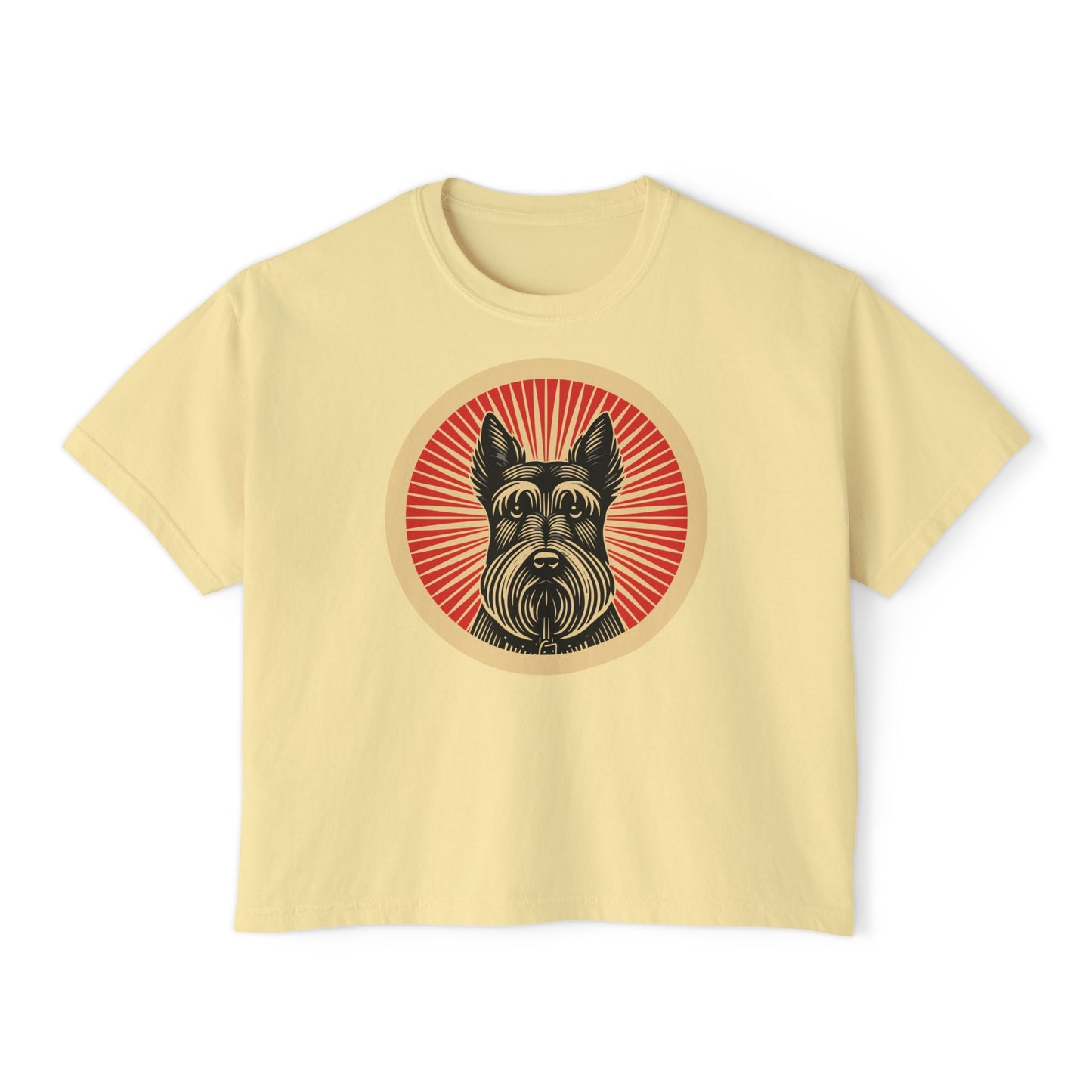 Scottish Terrier Boxy Tee for Women