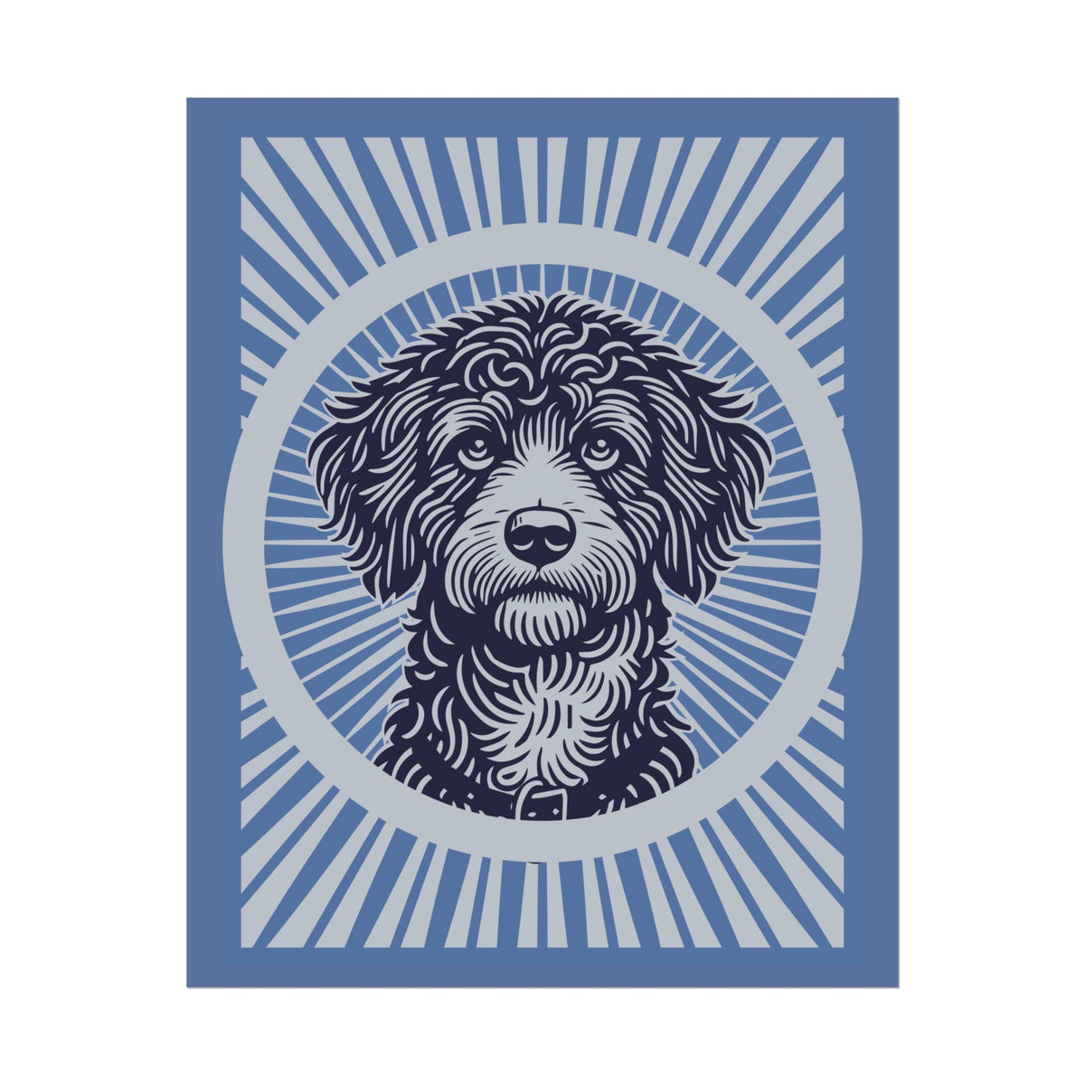Bordoodle Art Print — 16" x 20" (Vertical)