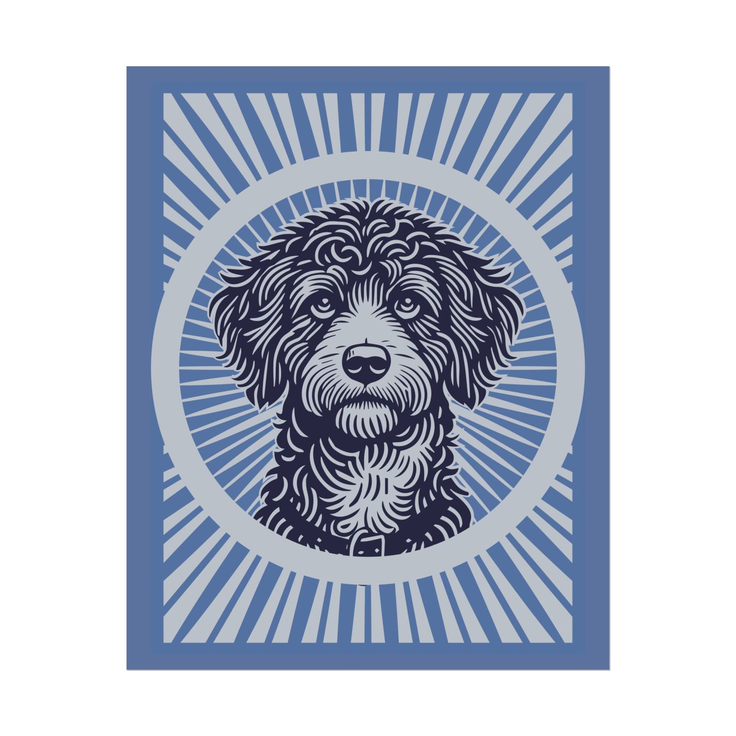 Bordoodle Art Print