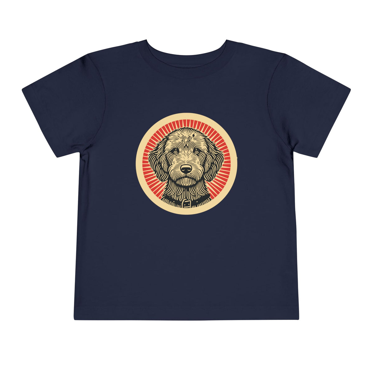 Labradoodle Toddler Tee — Navy