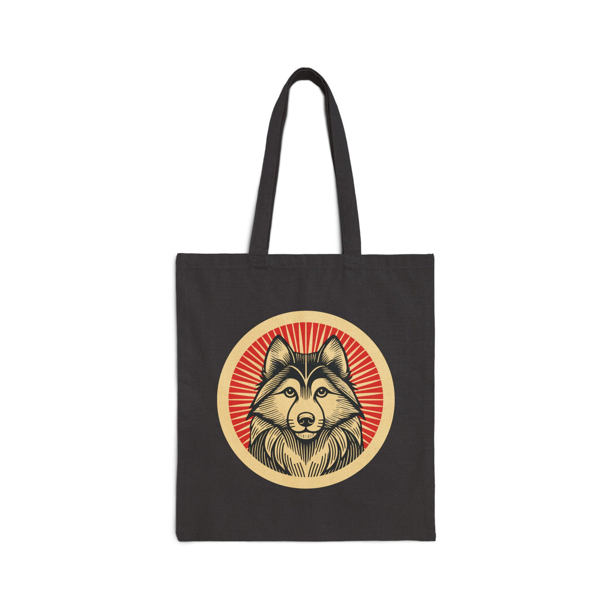 Alaskan Klee Kai Canvas Tote — Black
