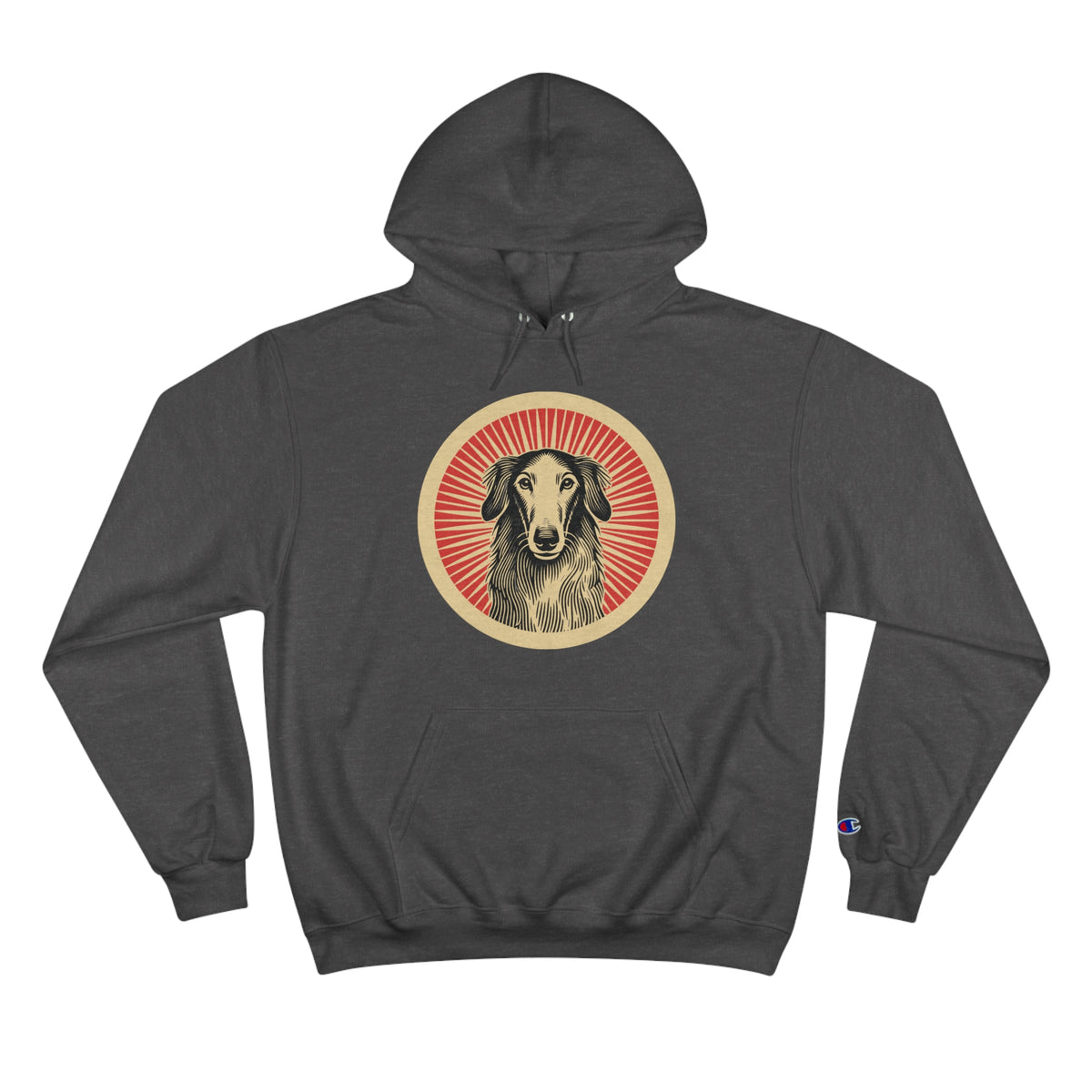 Borzoi Champion Hoodie — Charcoal Heather