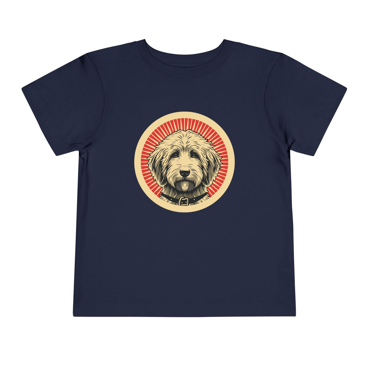 Goldendoodle Toddler Tee — Navy