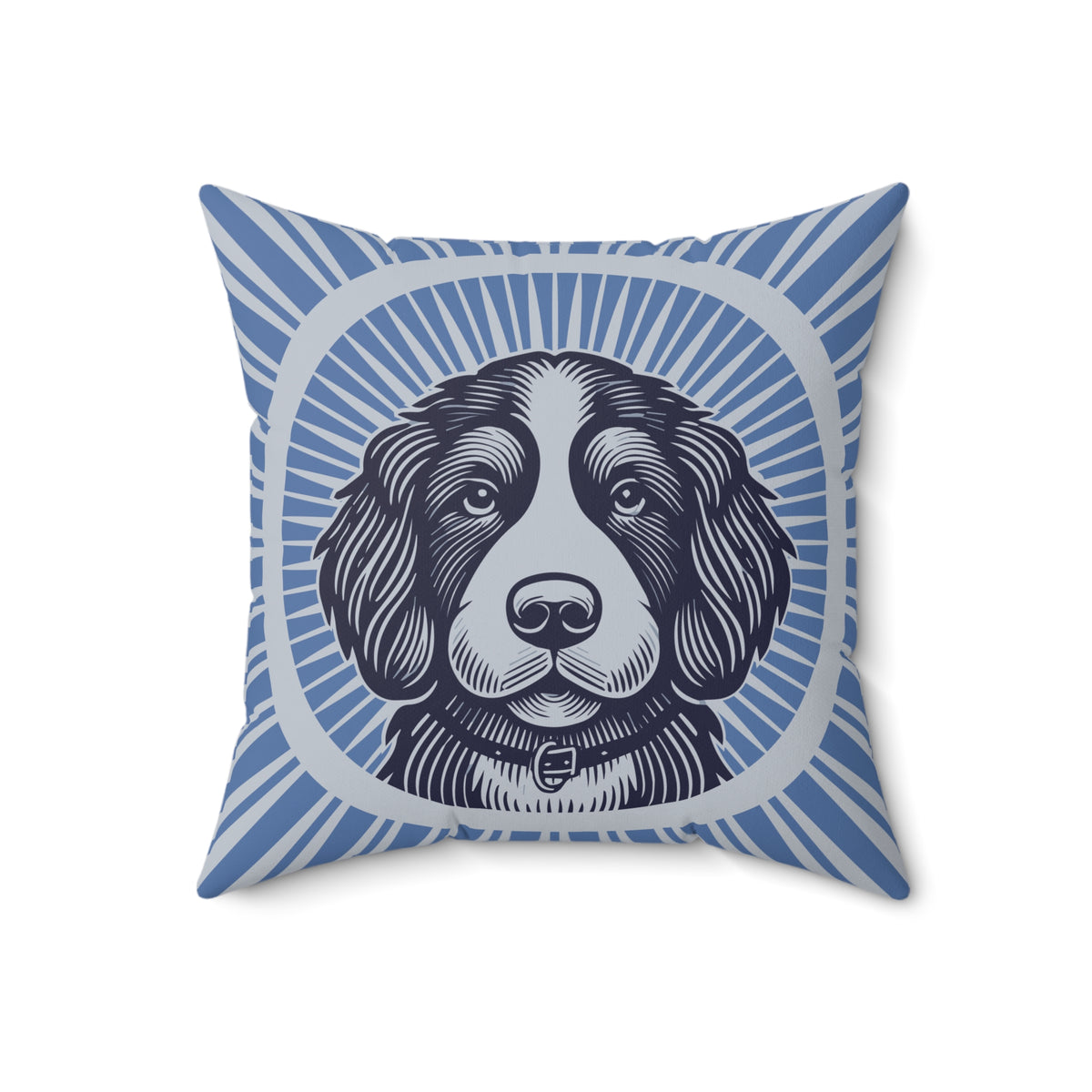 Bernedoodle Pillow — 18" × 18"