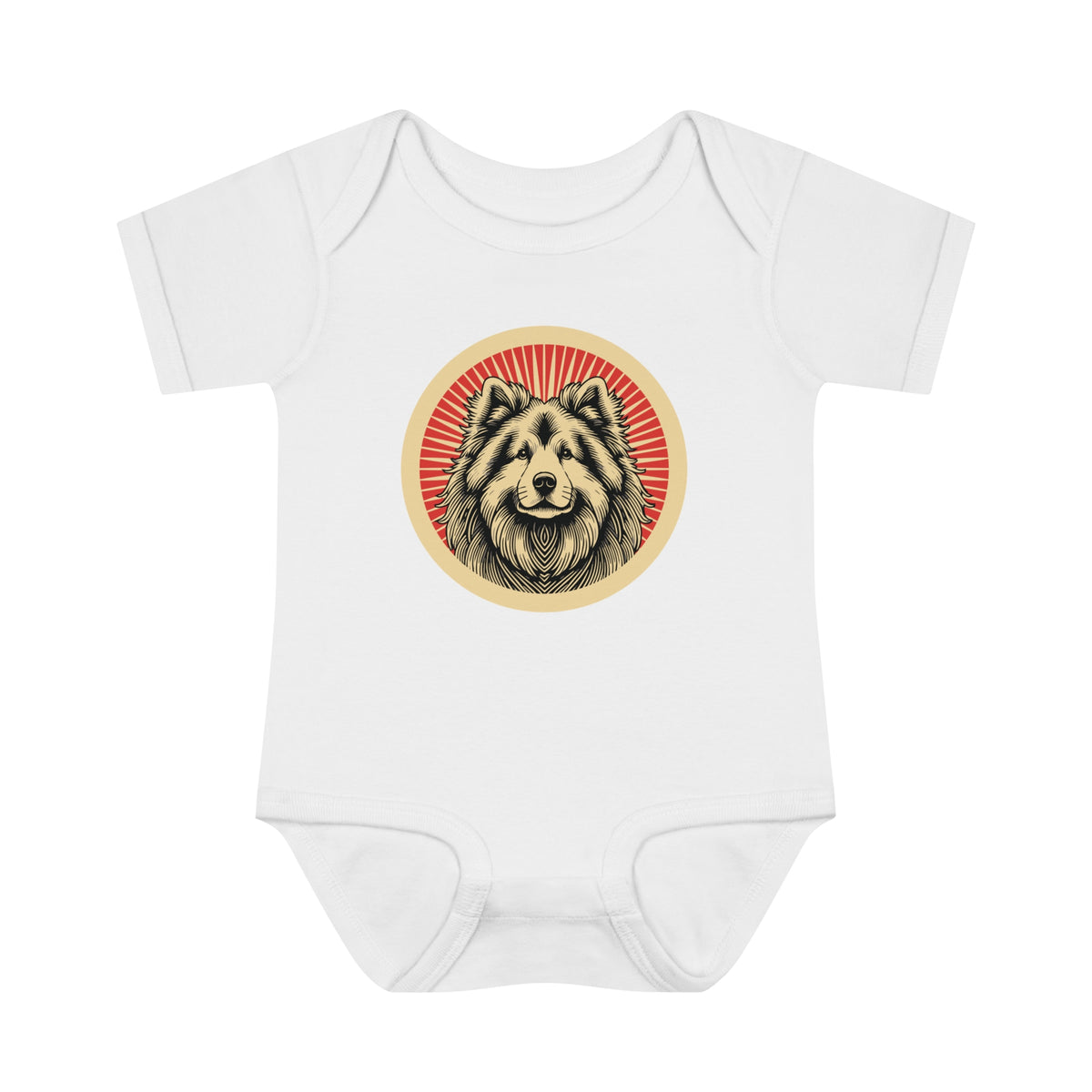 Eurasier Baby Bodysuit — White
