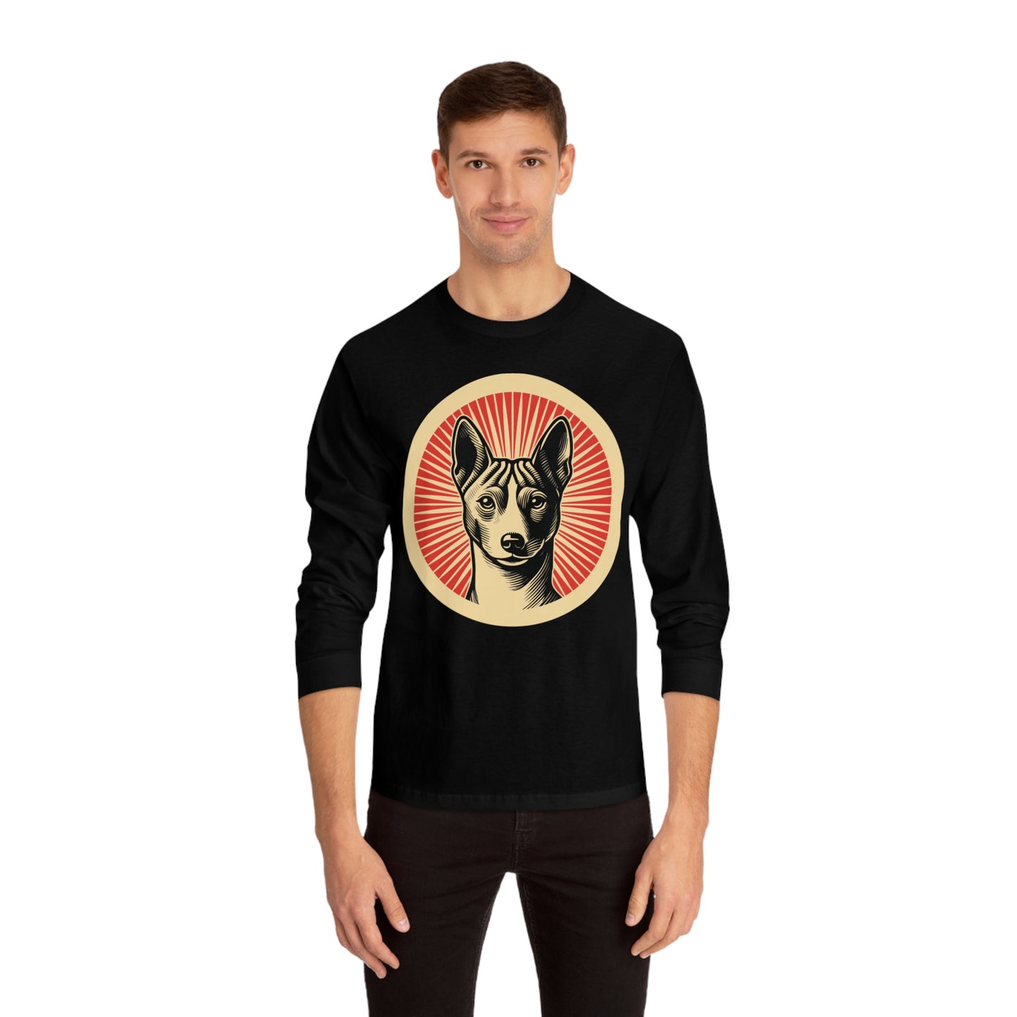 Basenji Long Sleeve Tee for Adults