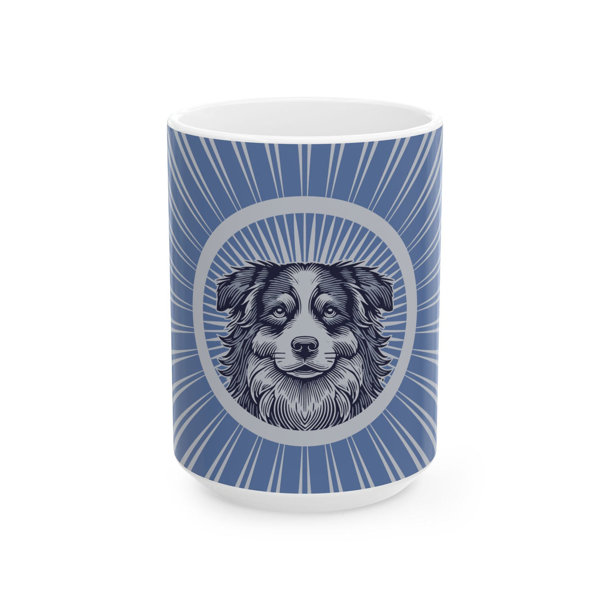 Border Collie Ceramic Mug — 15oz