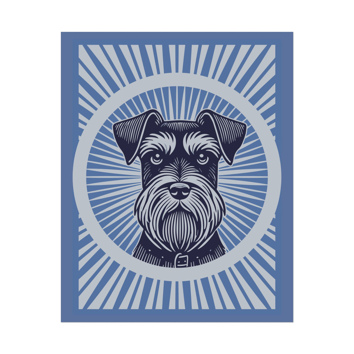 Miniature Schnauzer Art Print — 16" x 20" (Vertical)