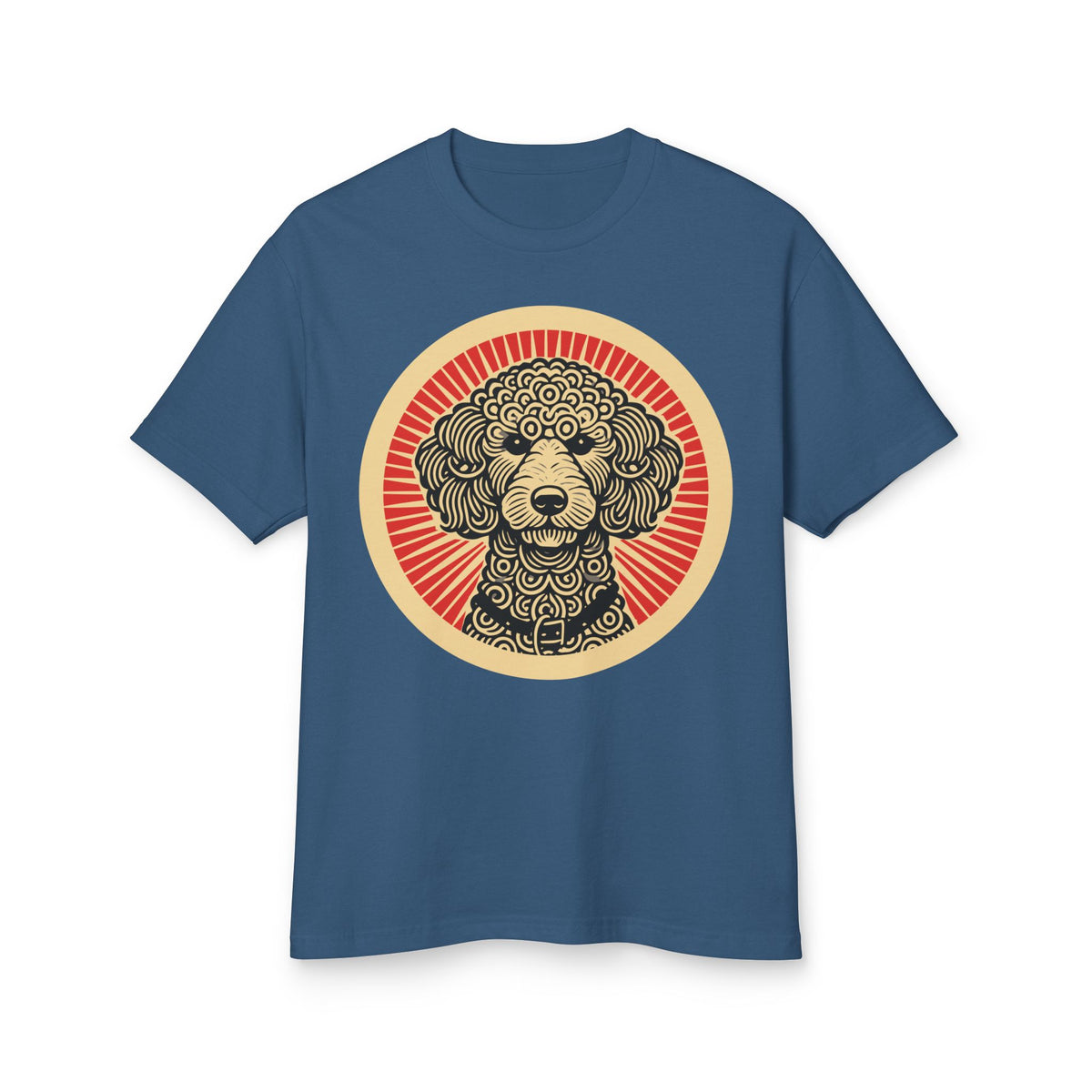 Doodle Heavyweight Tee — Faded Navy