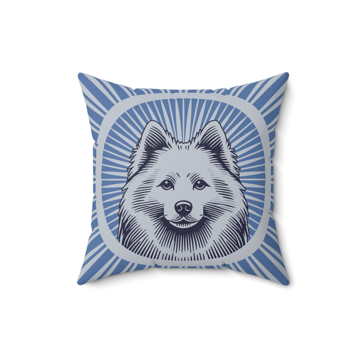 American Eskimo Dog Pillow — 16" × 16"