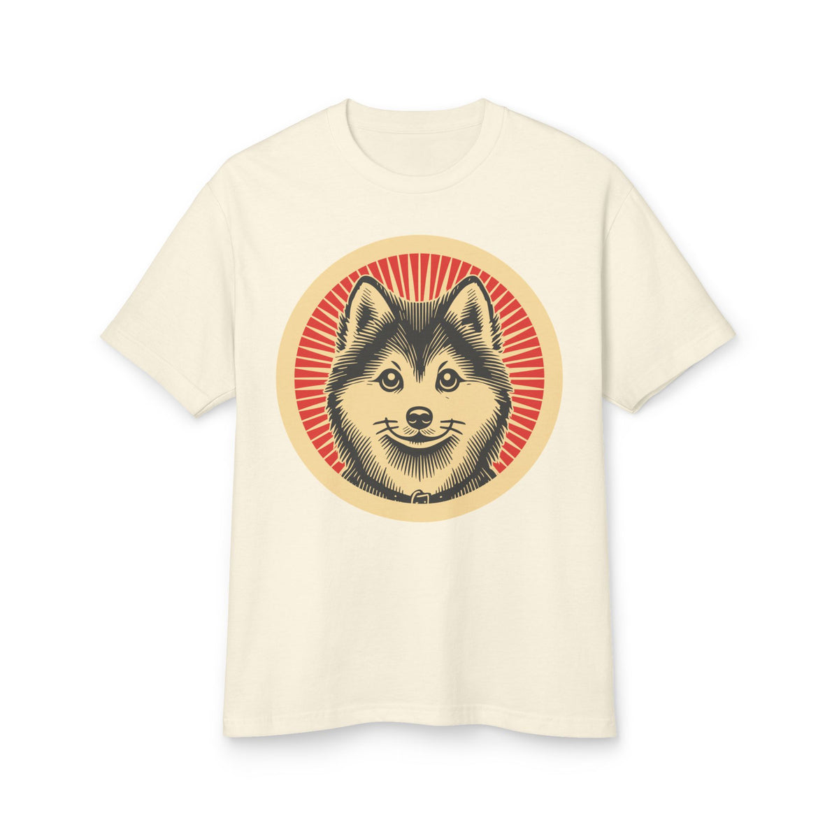 Pomsky Heavyweight Tee — Faded Cream