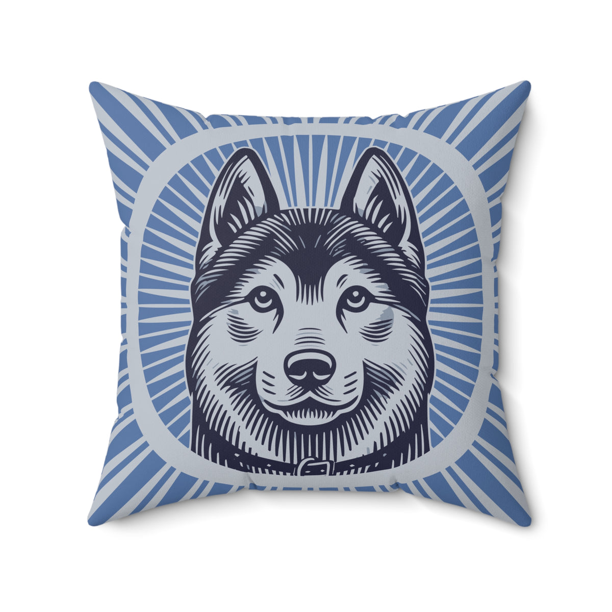 Norwegian Elkhound Pillow — 20" × 20"