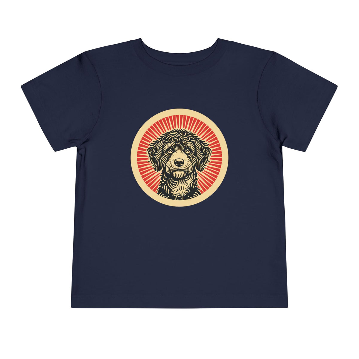 Bordoodle Toddler Tee — Navy