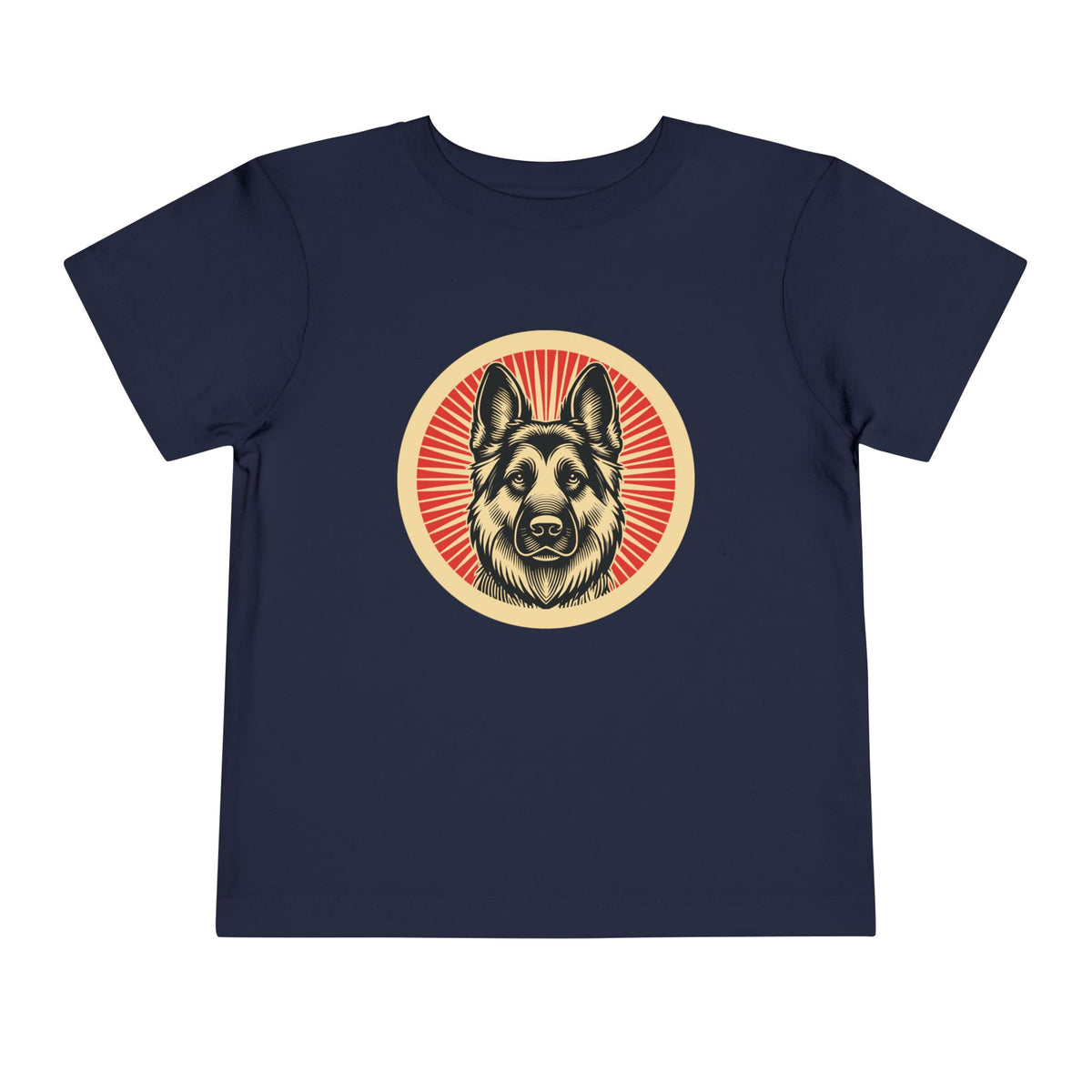 German Shepherd Toddler Tee — Navy