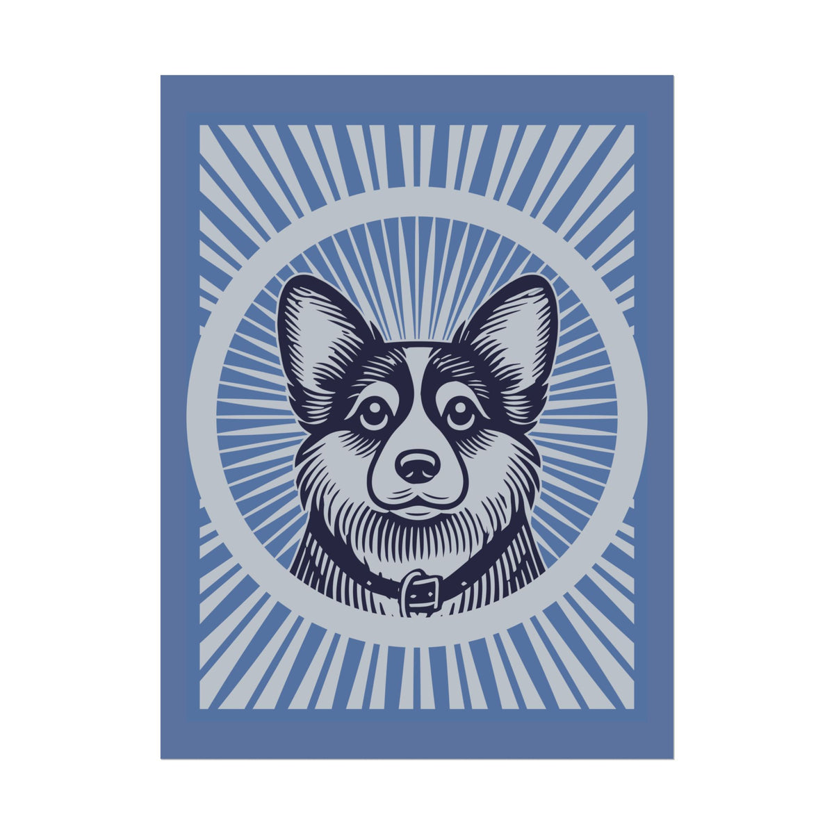 Corgipoo Art Print — 18″ x 24″ (Vertical)