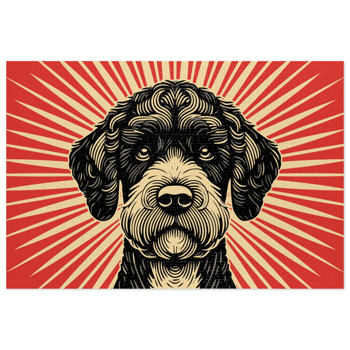 Boxerdoodle Jigsaw Puzzle — 29.25" × 19.75" (1000 pcs)