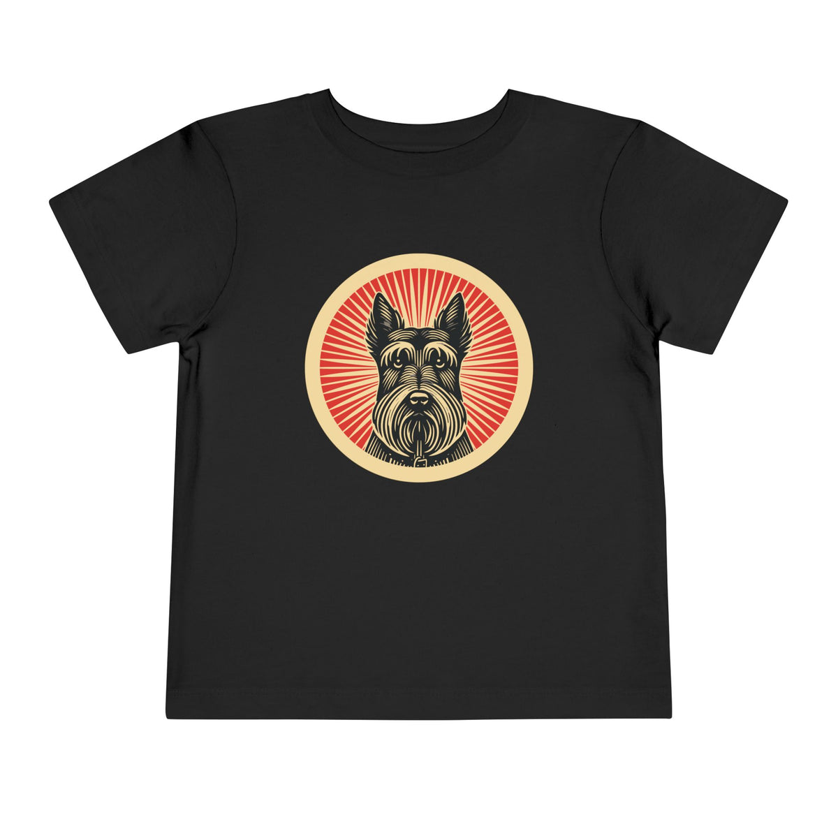 Scottish Terrier Toddler Tee — Black