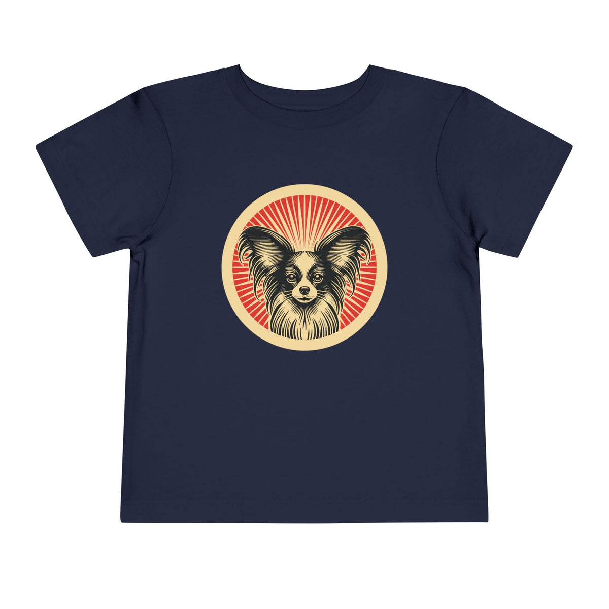 Papillon Toddler Tee — Navy