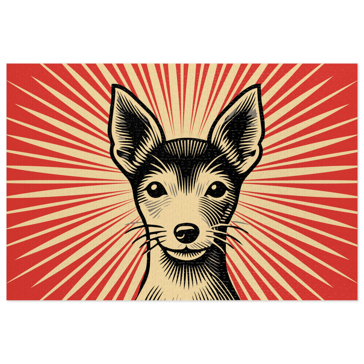 Toy Fox Terrier Jigsaw Puzzle — 29.25" × 19.75" (1000 pcs)