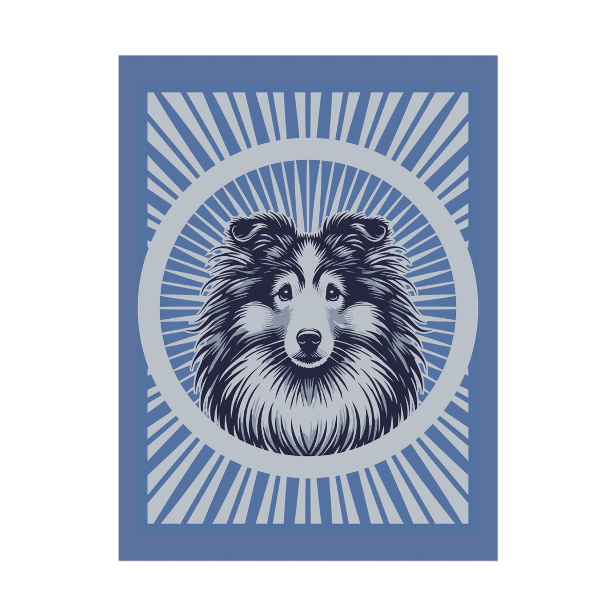 Shetland Sheepdog Art Print — 24" x 32" (Vertical)